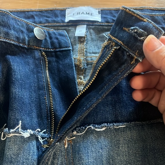 EUC FRAME- Two Tone Reconstructed Denim Skirt. Size 31 - Picture 11 of 12